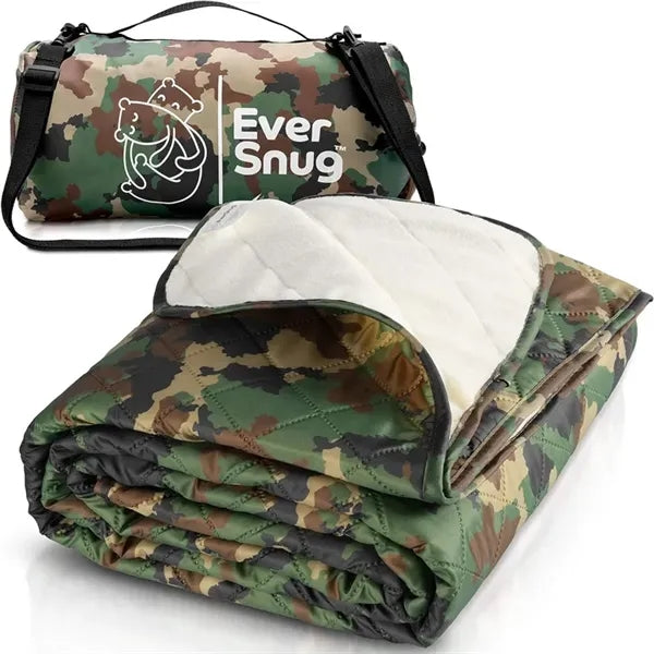 Large Waterproof Quilted Fleece Blanket