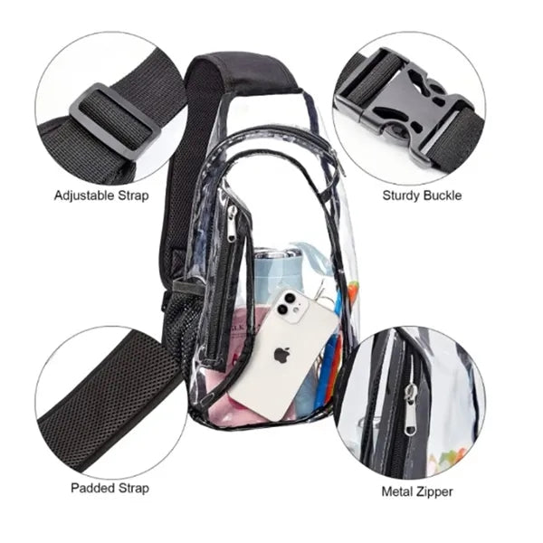PVC Crossbody Clear Sling Bag