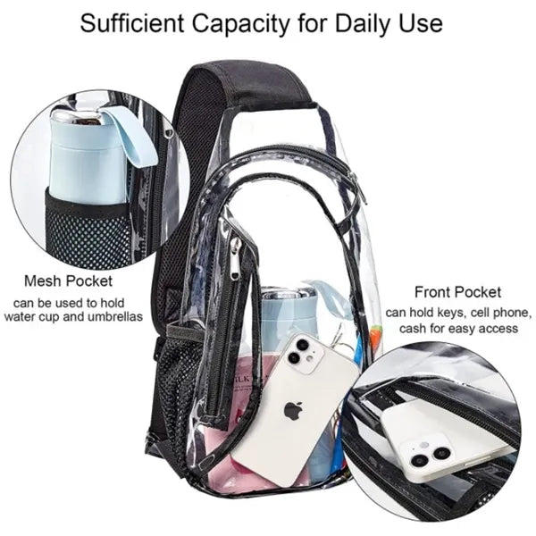 PVC Crossbody Clear Sling Bag