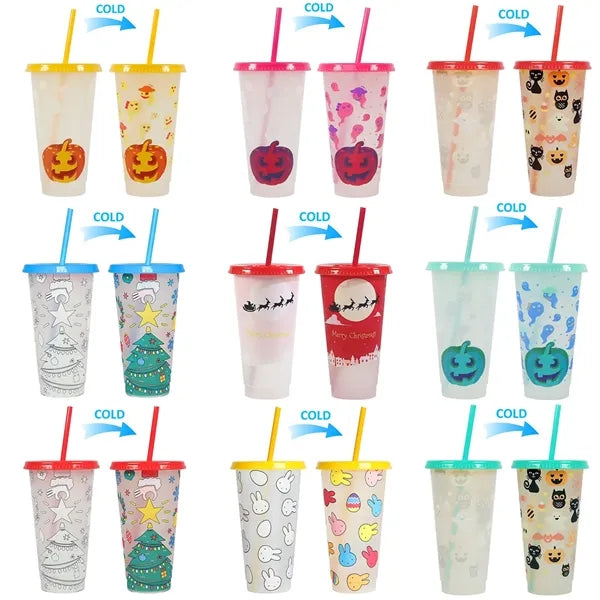 24 Oz Color Changing Stadium Cups