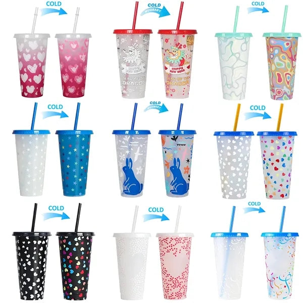 24 Oz Color Changing Stadium Cups