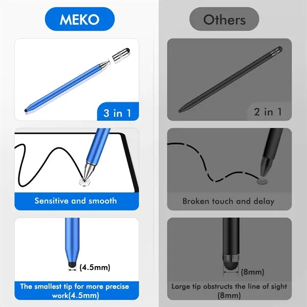 3 in 1 Stylus Pens for Touch Screens