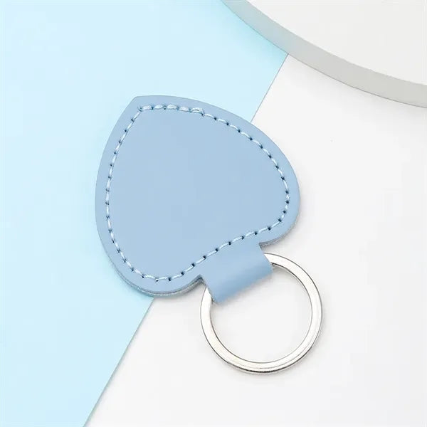 PU Heart Sharp Key Chain