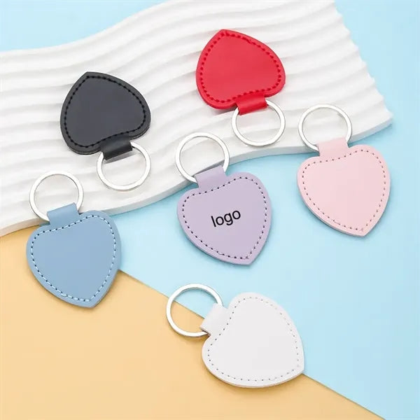 PU Heart Sharp Key Chain