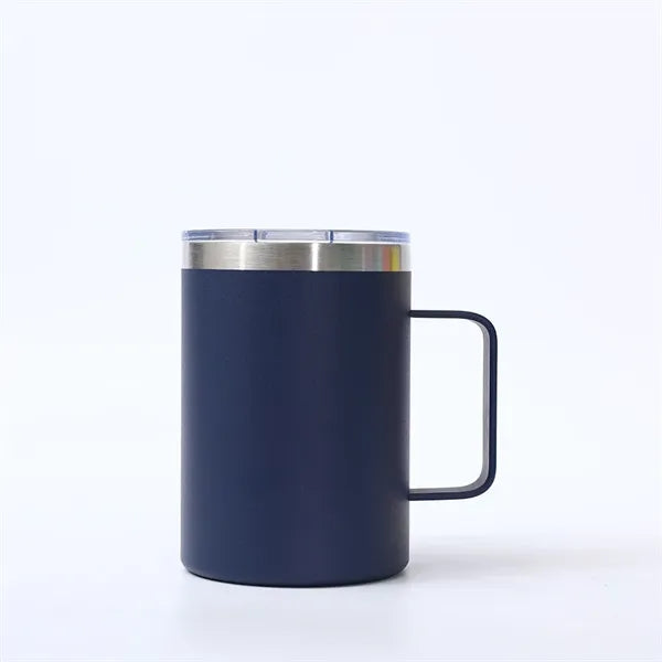 12 Oz Double Layer Thermos Mug With Lid And Handle