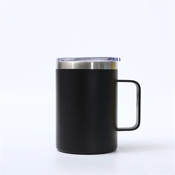 12 Oz Double Layer Thermos Mug With Lid And Handle