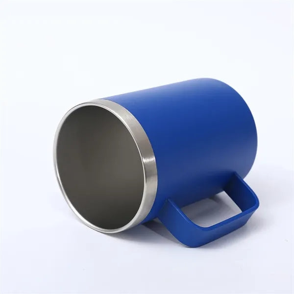 12 Oz Double Layer Thermos Mug With Lid And Handle
