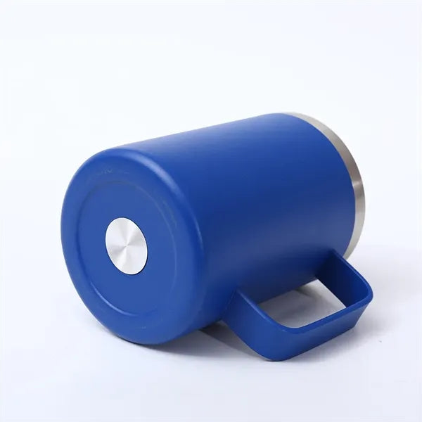 12 Oz Double Layer Thermos Mug With Lid And Handle