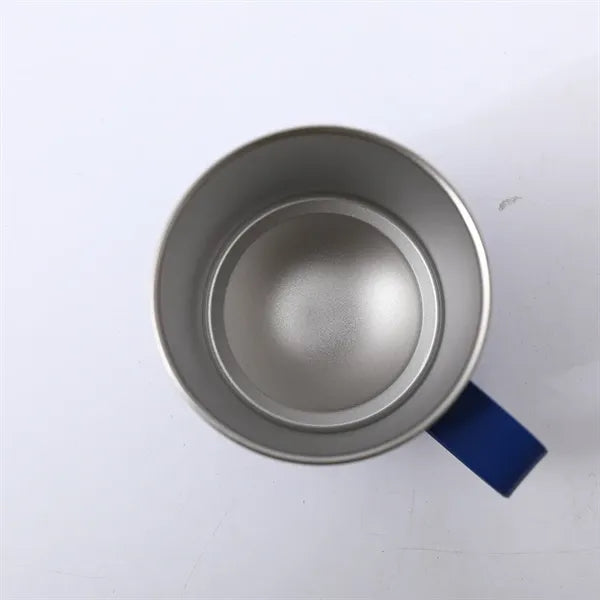 12 Oz Double Layer Thermos Mug With Lid And Handle