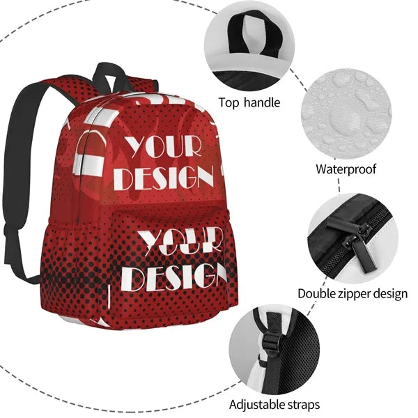 Large Capacity Travel Bag Backpack For School W/ Compartment