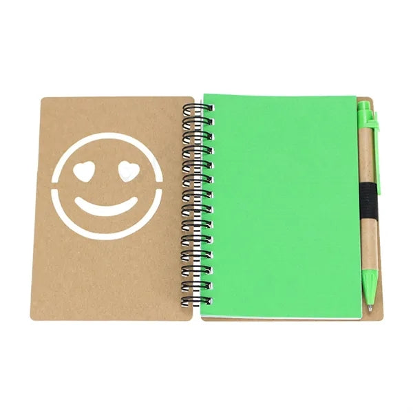 Die Cut Notebook With Pen