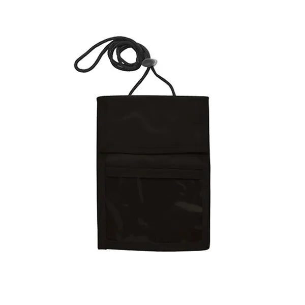 Nylon Neck Wallet Badge Holder