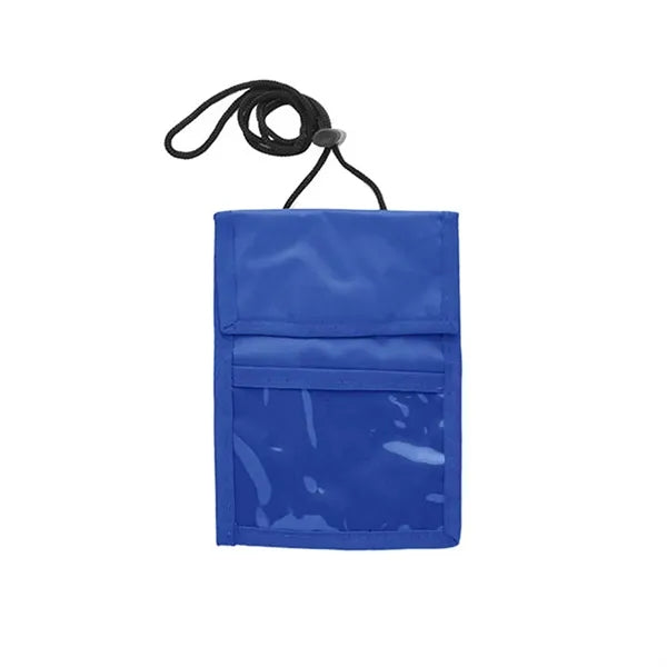 Nylon Neck Wallet Badge Holder