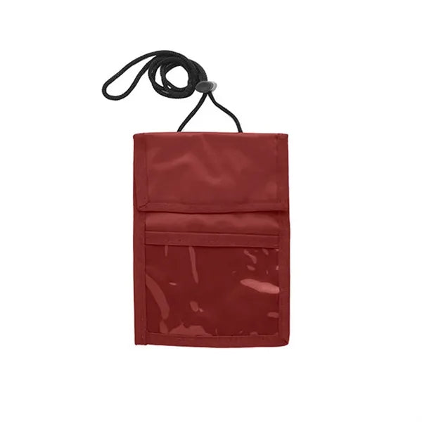 Nylon Neck Wallet Badge Holder