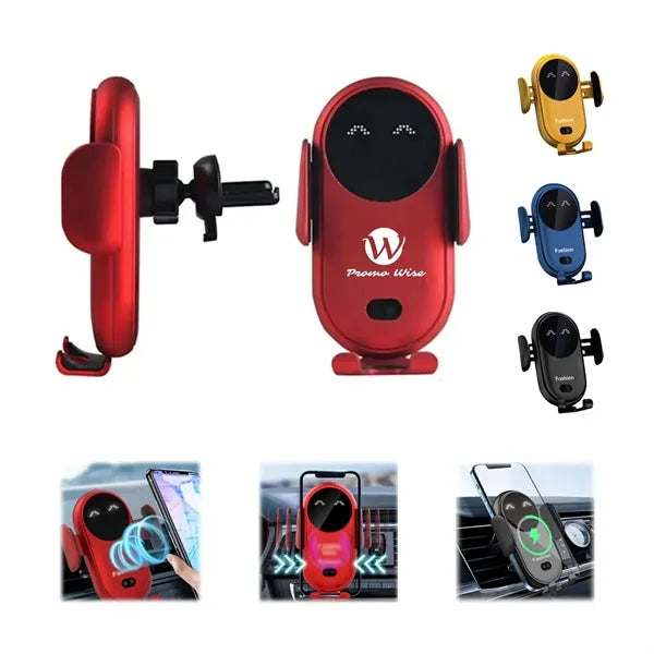 10W Fast Wireless Charger Smart Infrared Car Mobile Holder