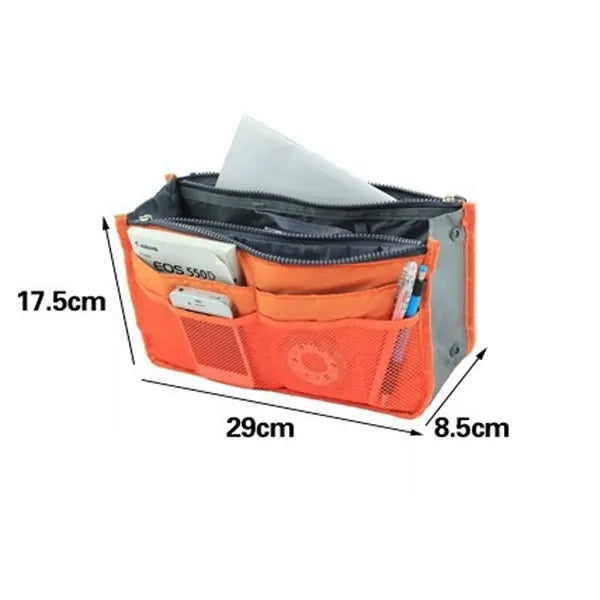Large Multi Pocket Expandable Nylon Travel Handbag