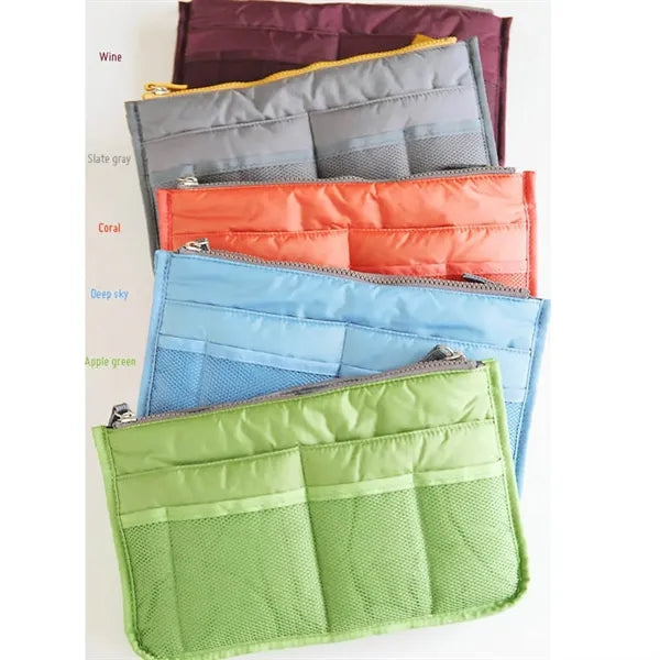 Large Multi Pocket Expandable Nylon Travel Handbag