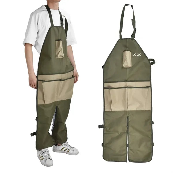 Versatile Canvas Garden Pottery Apron with Multiple Pockets