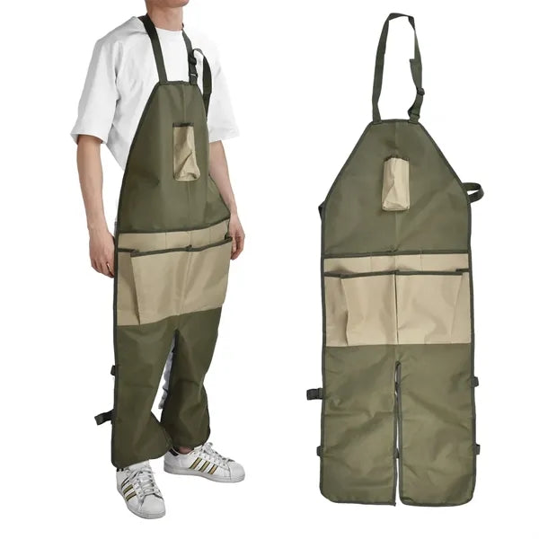 Versatile Canvas Garden Pottery Apron with Multiple Pockets