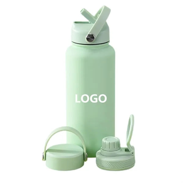 Three Lid Stainless Steel Insulated Tumbler 32 Oz.