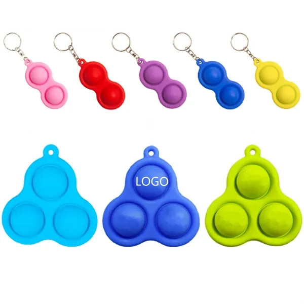 Triangle Pop Bubble Fidget Keychain