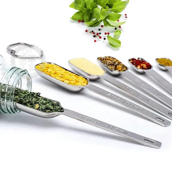 6 set Stainless Steel Measuring Spoons