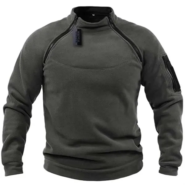 Men's Long Sleeve Fleece Pullover Jacket