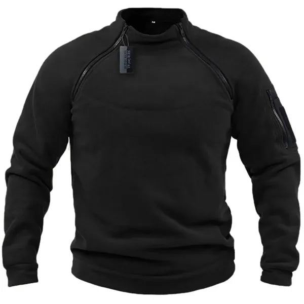 Men's Long Sleeve Fleece Pullover Jacket