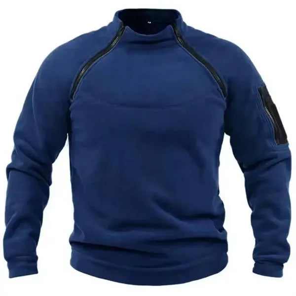 Men's Long Sleeve Fleece Pullover Jacket