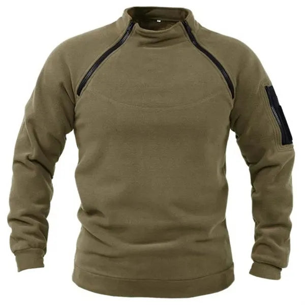 Men's Long Sleeve Fleece Pullover Jacket