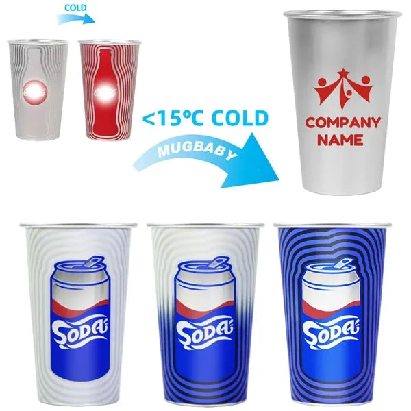 Color-changing Aluminum Drinking Cups BPA FREE