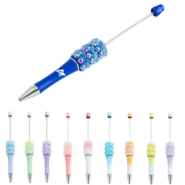 Rose Plastic Beadable Ballpoint Pen