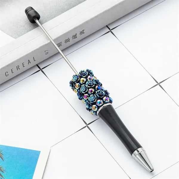 Rose Plastic Beadable Ballpoint Pen