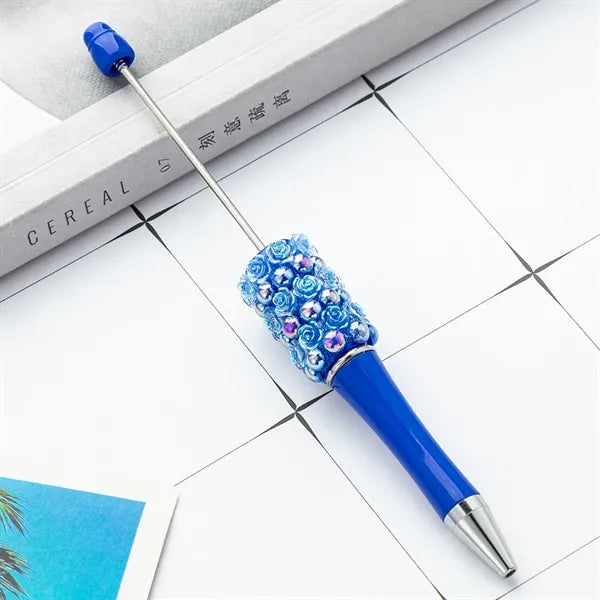 Rose Plastic Beadable Ballpoint Pen