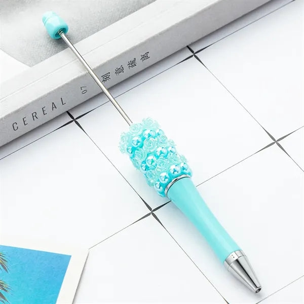 Rose Plastic Beadable Ballpoint Pen