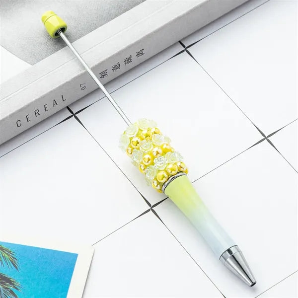 Rose Plastic Beadable Ballpoint Pen