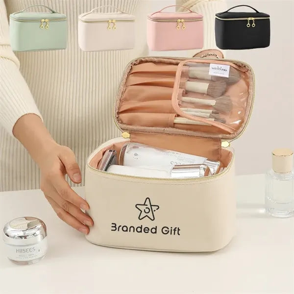 Large Capacity Travel Makeup Case Organizer Cosmetic Bag