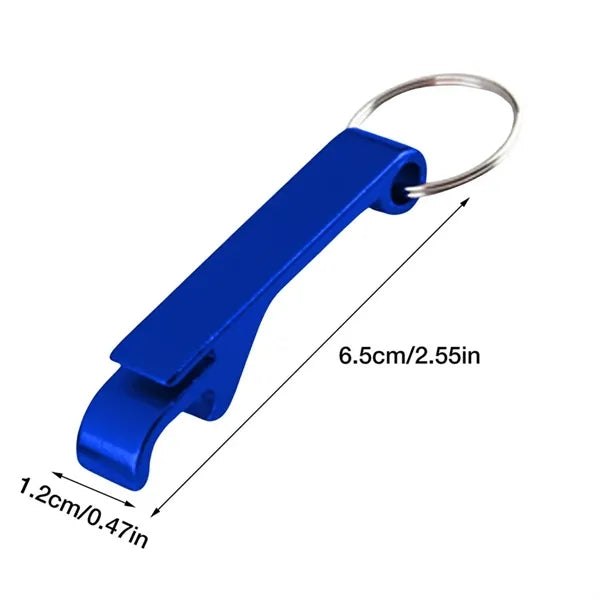 Portable Bottle Opener Keyring Beer LOGO Remover Keychain