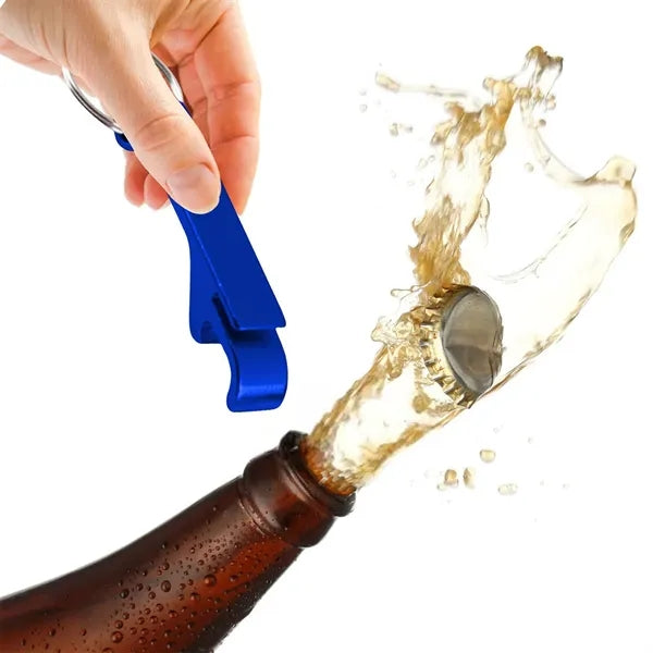 Portable Bottle Opener Keyring Beer LOGO Remover Keychain