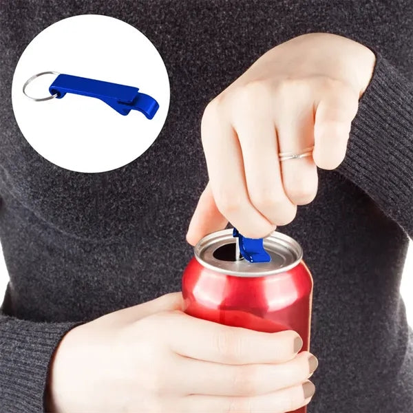 Portable Bottle Opener Keyring Beer LOGO Remover Keychain