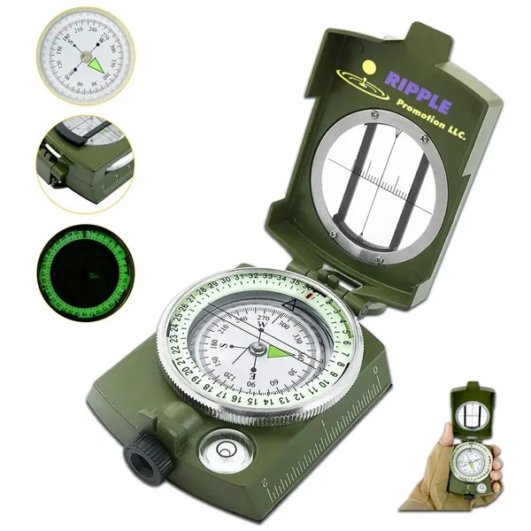 Military Compass Sighting Luminous Camping Survival Supplies