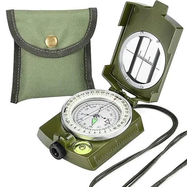 Military Compass Sighting Luminous Camping Survival Supplies