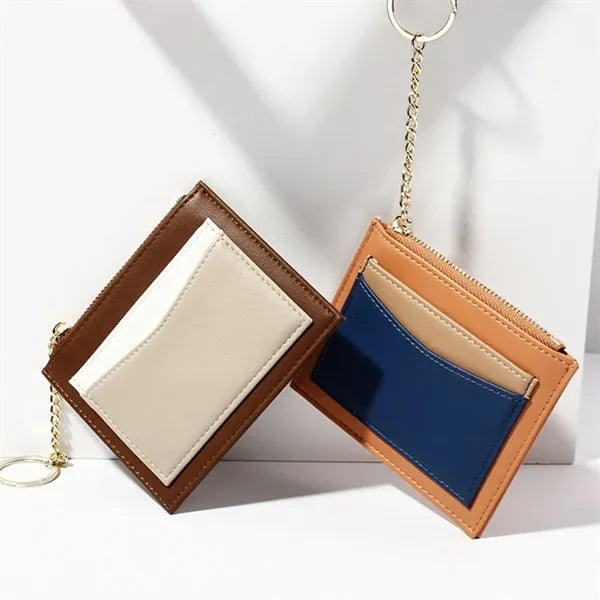 Thin Stylish Wallet Money Bag Purse With Keychain For Women