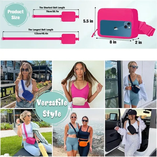 Crossbody Waist Fanny Pack Belt Bag With Adjustable Strap