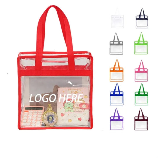 Stadium Approved Clear Zipper Tote Bag