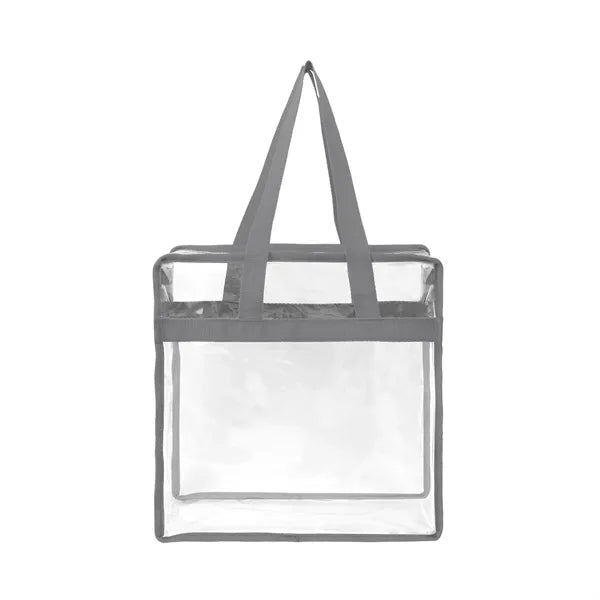 Stadium Approved Clear Zipper Tote Bag