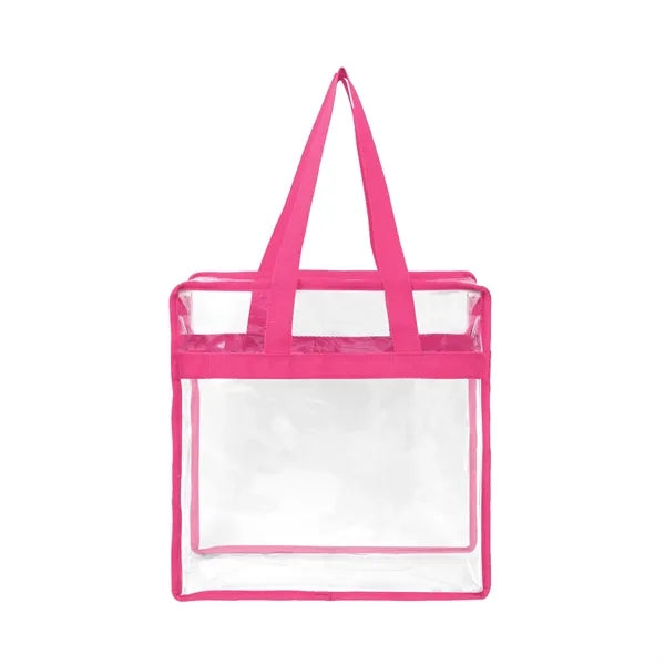 Stadium Approved Clear Zipper Tote Bag