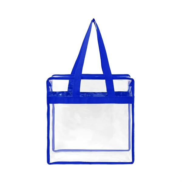 Stadium Approved Clear Zipper Tote Bag