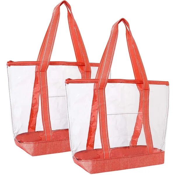 Clear Pvc Zippered Tote