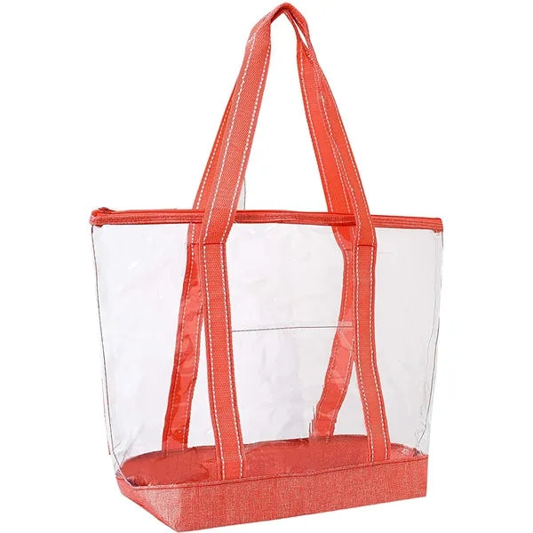 Clear Pvc Zippered Tote